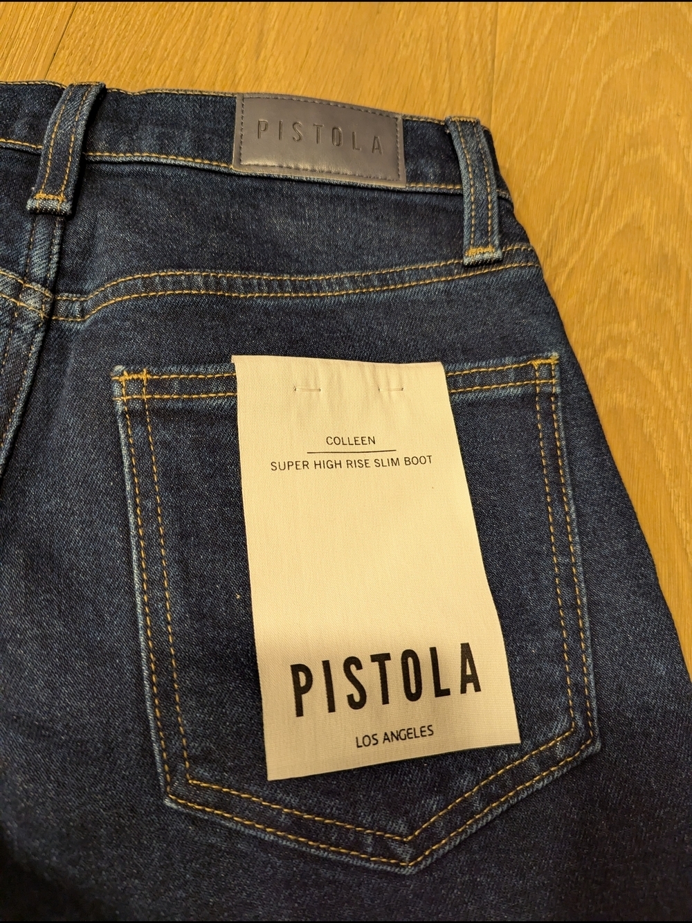Dark Blue High-Rise Slim Bootcut - Picture 4 of 10